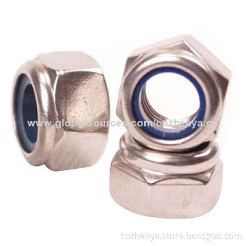 Blue Nylon Hexagon Lock Nuts, Used for Mechanical, Spots Equipment